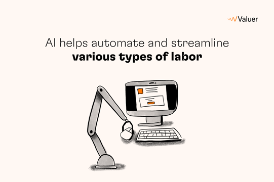 AI helps automate and streamline various types of labor.
