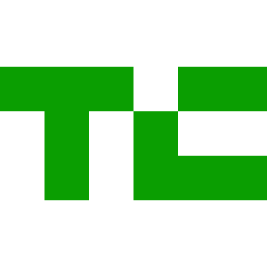 Tech Crunch logo with two green letters t and c on a transparent background