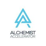 blue triangles on white background alchemist accelerator logo