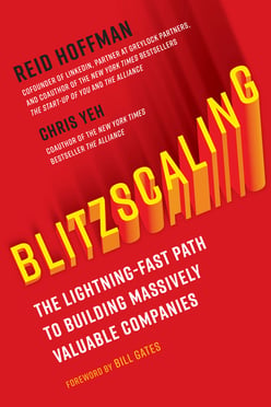 The book cover for Blitzscaling