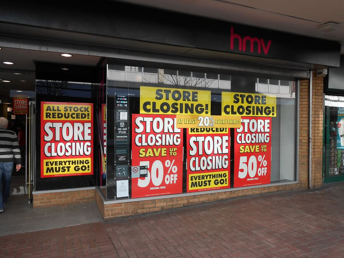 HMV store closing 