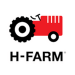 H farm logo red truck