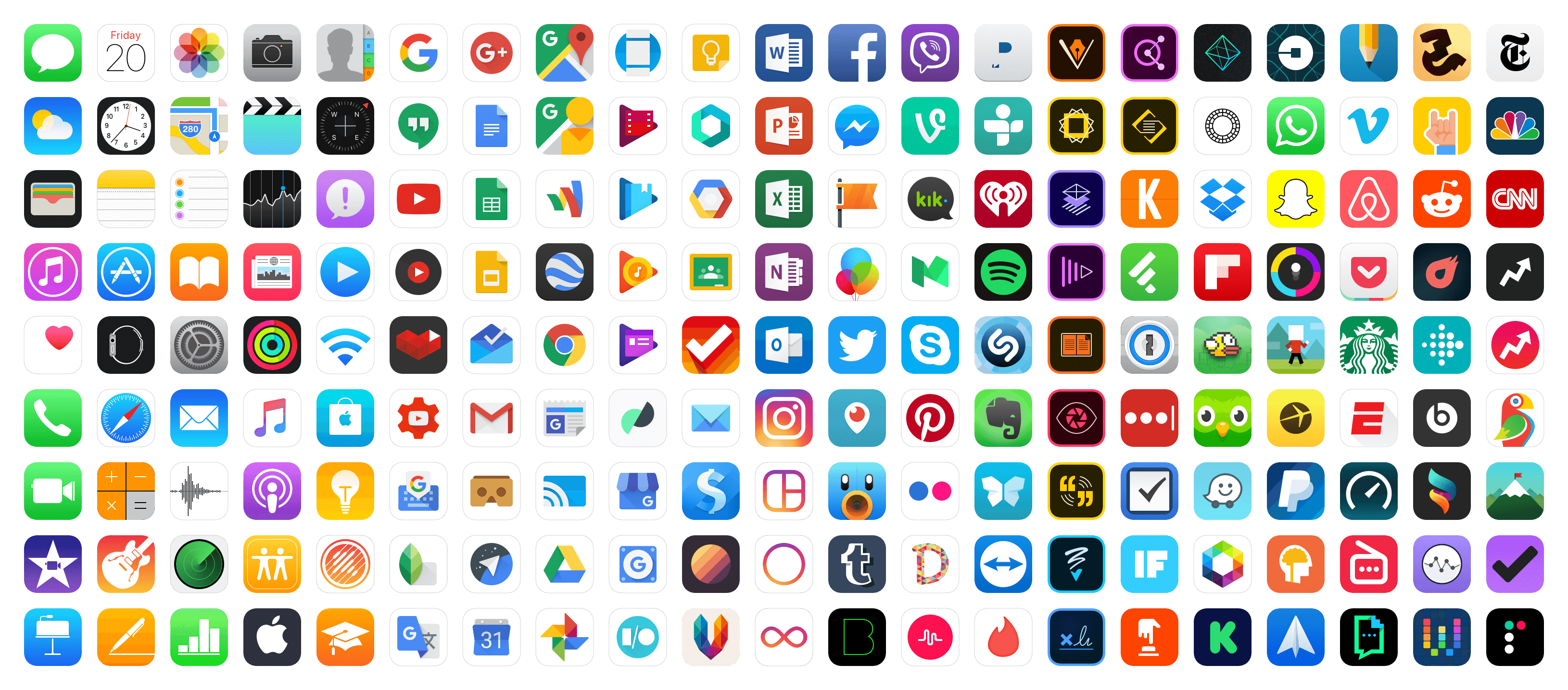 image of multiple iphone applications