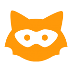 Orange Jodel logo on grey background