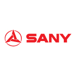 sany logo red shape and text