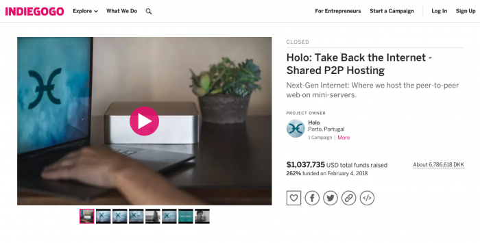 Indiegogo campaign