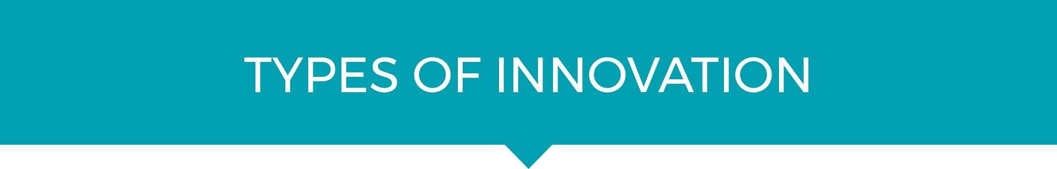 types of innovation within companies text banner