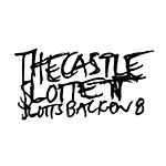 the castle slotten black letters logo