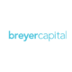 Breyer Capital logo, light blue letters, first part is bolt