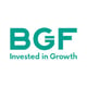 logo, first word in large capitals, blue-green colour, bellow a moto in blue-green letters