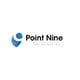 Point Nine Capital logo, a blue circle and the triangle on the left side, black letters