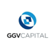 GGV logo, black capital letters, blue circle above
