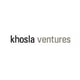 Khosla Ventures logo, balck and grey letters