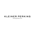 Kleiner Perkins logo, black capital letters