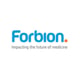 logo, light blue letters, orange dot in the end, moto in black letters below the name