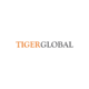 Tiger Global logo, orange and grey capital letters