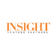 Insight logo, orange capital letters, under the name black capital letters