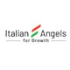 Italian Angels logo in black letter, in between the names, there is an italian flag in the middle