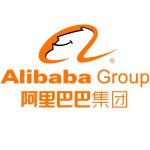 alibaba logo orange inscription and smile face