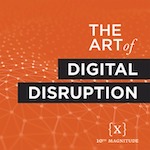 The art of digital disruption logo - red square the art of digital disruption