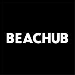 beachub black white logo
