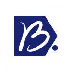 Blocknify logo White "B" in a blue shape on a white background