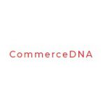 CommerceDNA logo Red commercedna on a white background