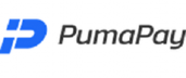Logo of PumaPay. Colors: blue and black on white background