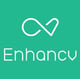 Enhancv logo with green lettering on a white background