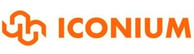 Logo of Iconium. Colors: orange on white background