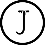 japet logo black j in circle with white background