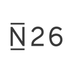n26 logo black text with white background