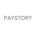 Paystory logo black paystory on a white background