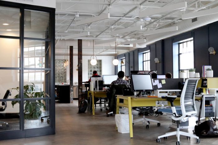 open plan office
