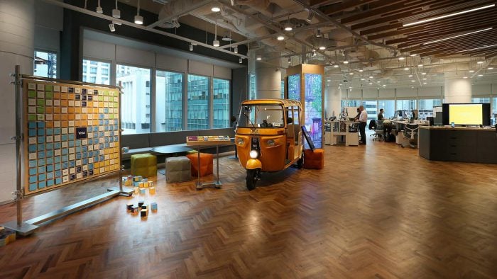 innovation lab with working space