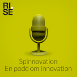 Spinnovation logo - green background with a micro