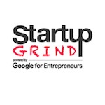 Startup grind logo - white background and text