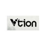 vtion logo black and grey