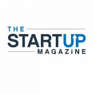 The Startup Magazine on white background