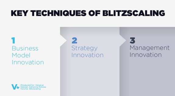 Key techniques of blitzscaling