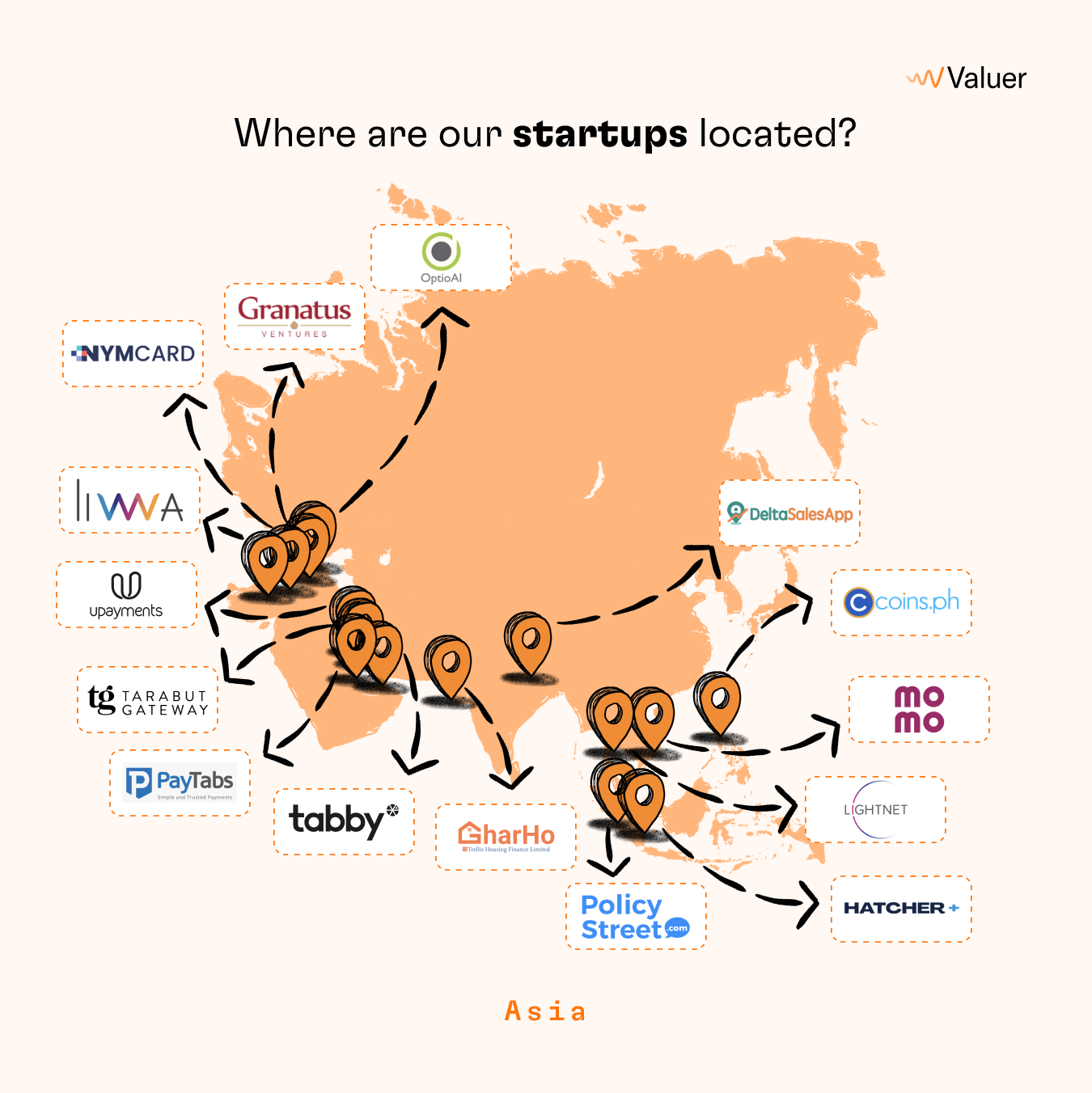 Where are our startups located_ - Map Image