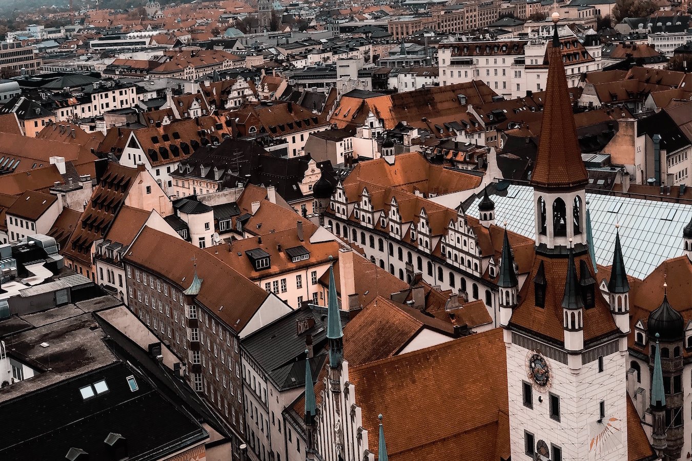 arial view of munich