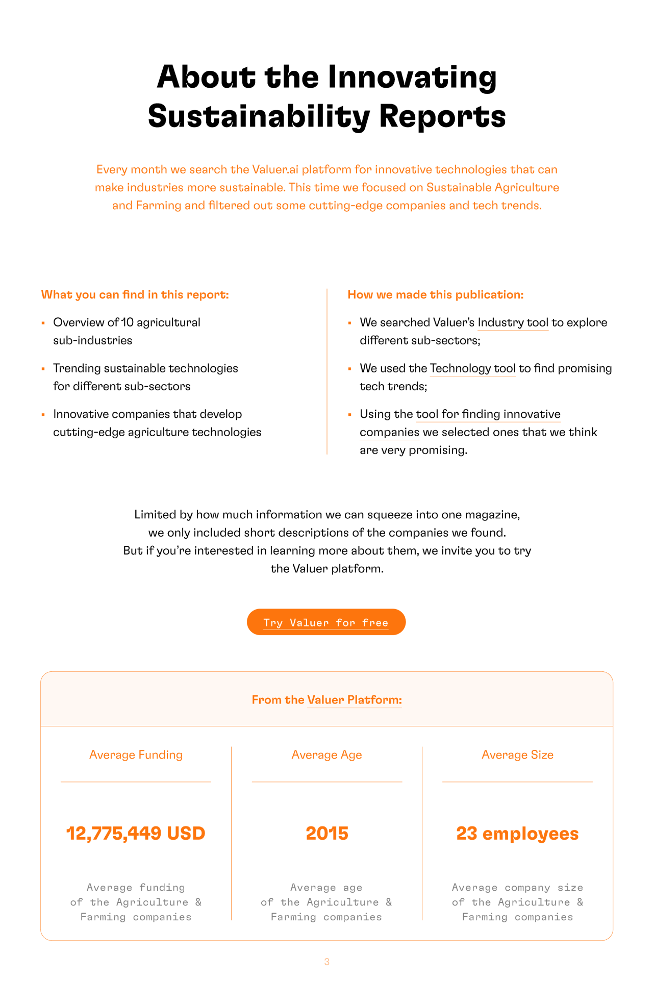 About the innovating sustainability reports