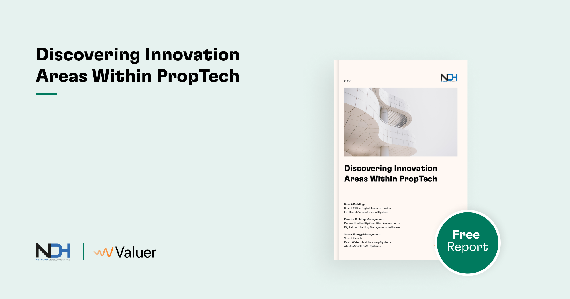 Discovering Innovation Areas Within PropTech - Landing Page