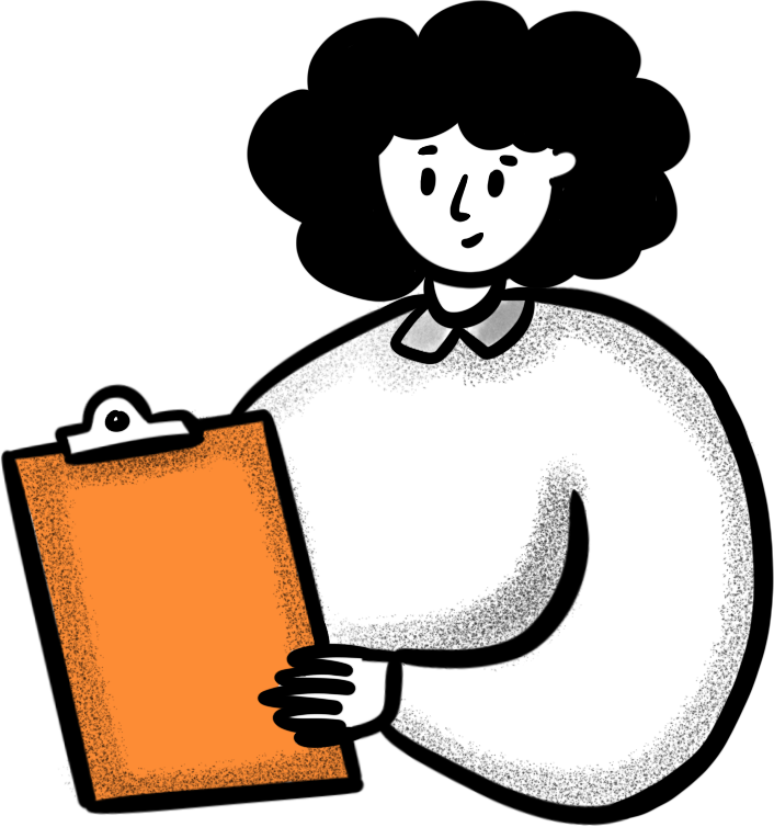 Woman look at paper