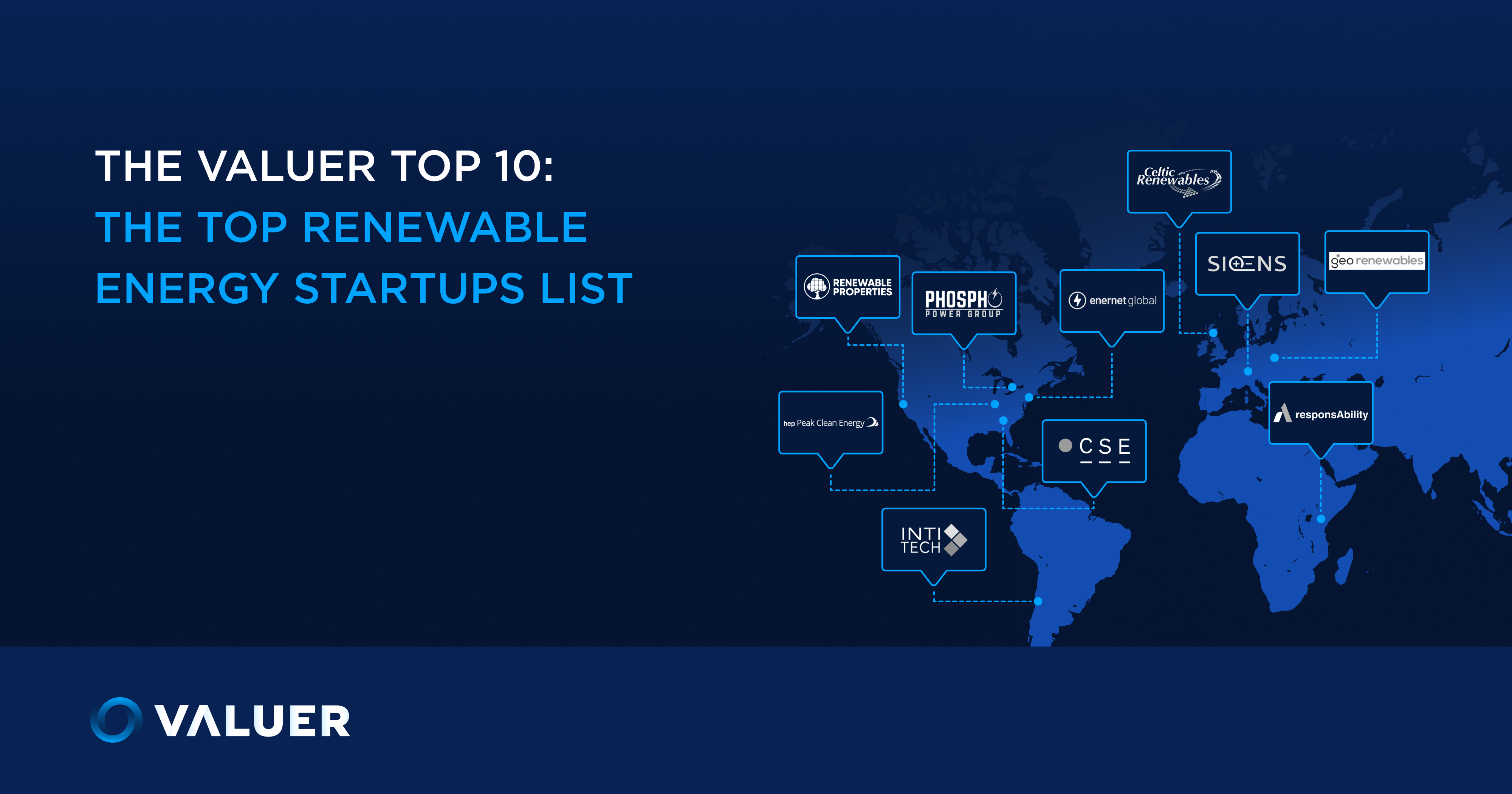 The Valuer Top 10: The Top Renewable Energy Startups List