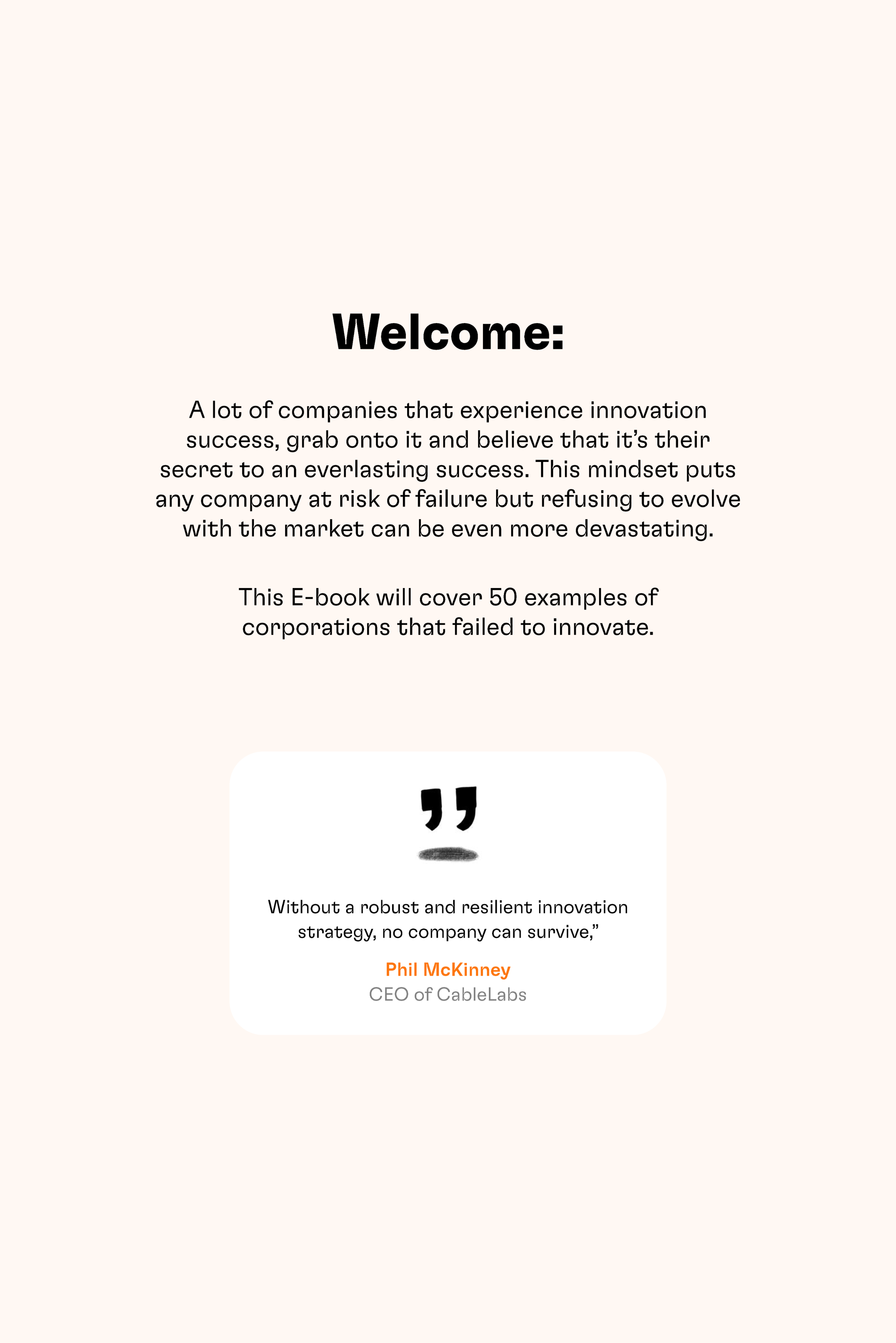 Look Inside 50 corporations that failed to innovate