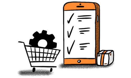 Phone with checkmarks