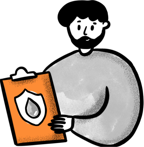 Man with a clipboard
