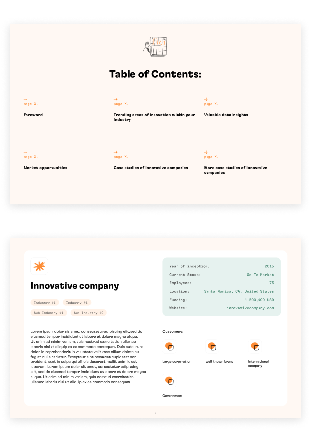 Table of contents